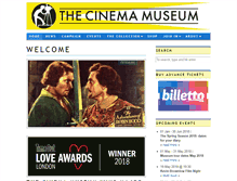 Tablet Screenshot of cinemamuseum.org.uk